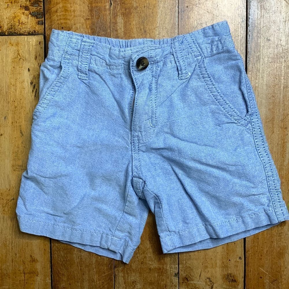 Gymboree shorts size 18 to 24 mos cotton shorts lightweight light blue summer